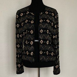 Vintage 80s beaded jacket M/L